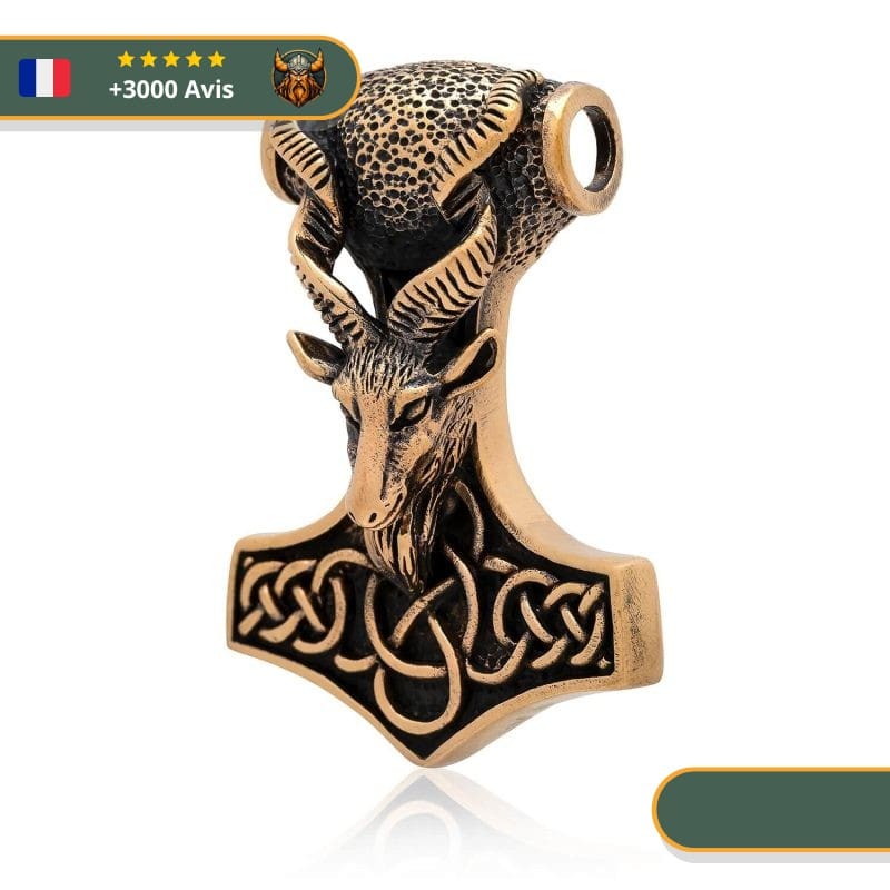 Pendentif Tête De Chèvre | Bronze – Image 2