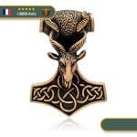 Pendentif Tête De Chèvre | Bronze