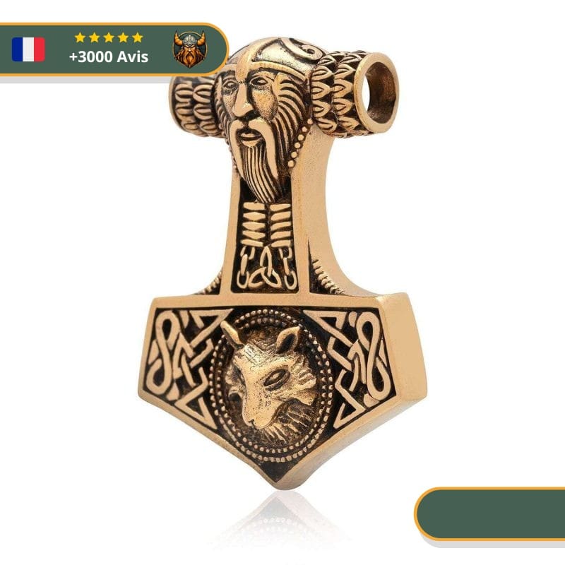 Pendentif Marteau De Thor Mjöllnir | Bronze – Image 2