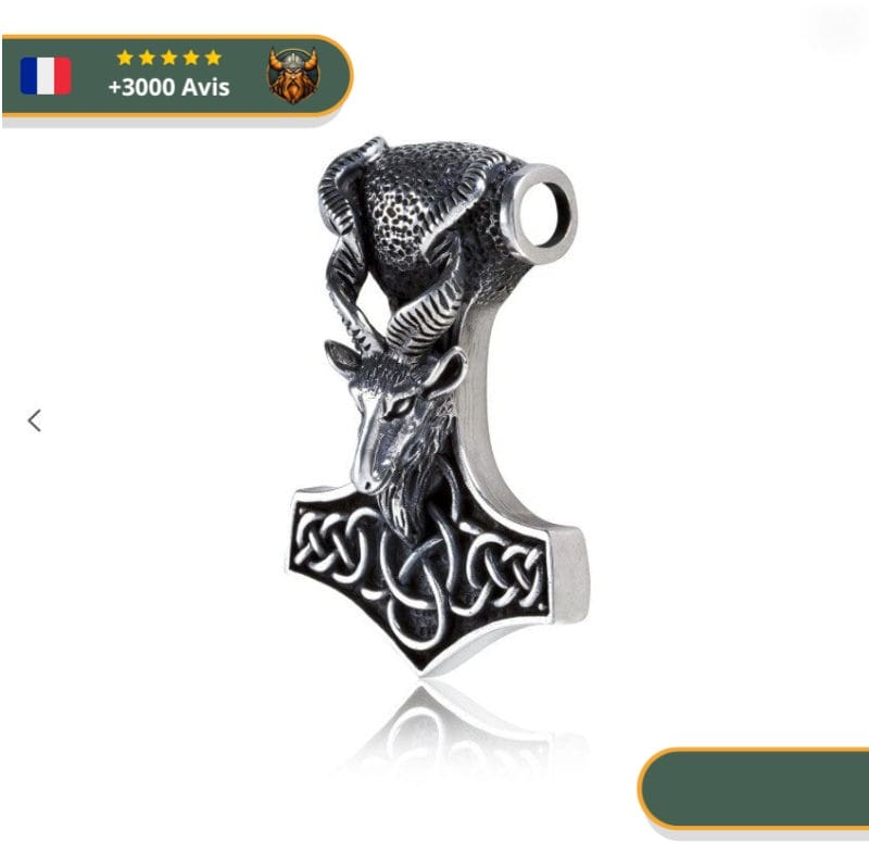 Pendentif Tête De Chèvre | Argent – Image 2