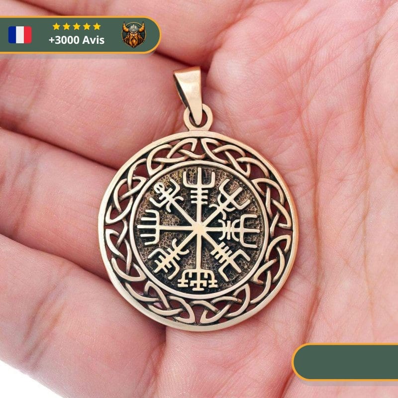 Pendentif Viking Vegvisir | Bronze – Image 2