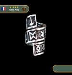 Perle Barbe Viking Runes | Argent