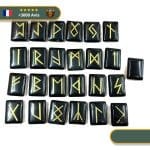 Pierre Viking Runes en Obsidienne (x25)