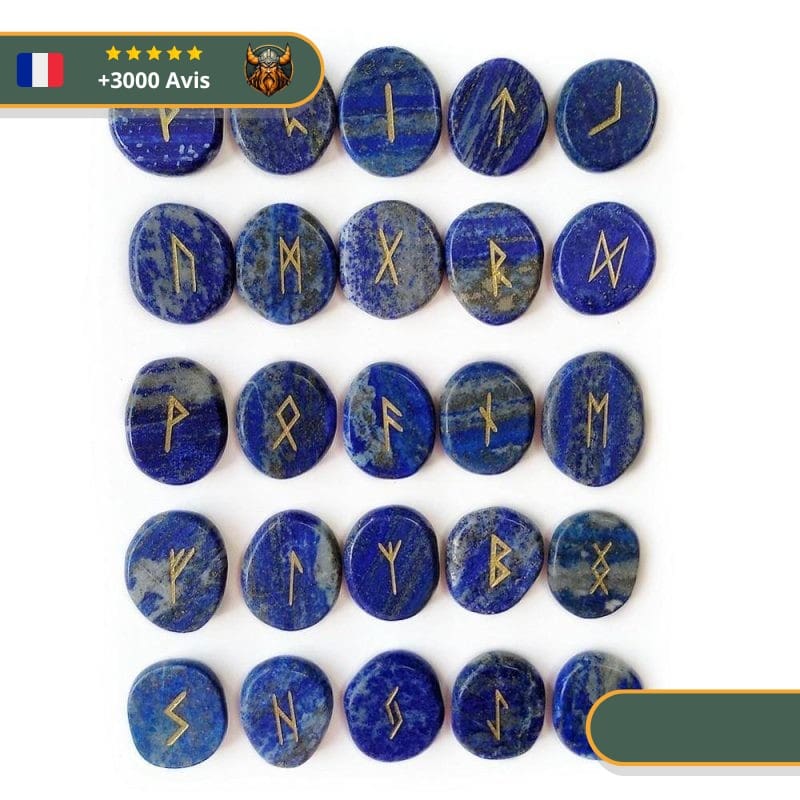 Pierres Vikings Runiques Lapis Lazuli (x25)