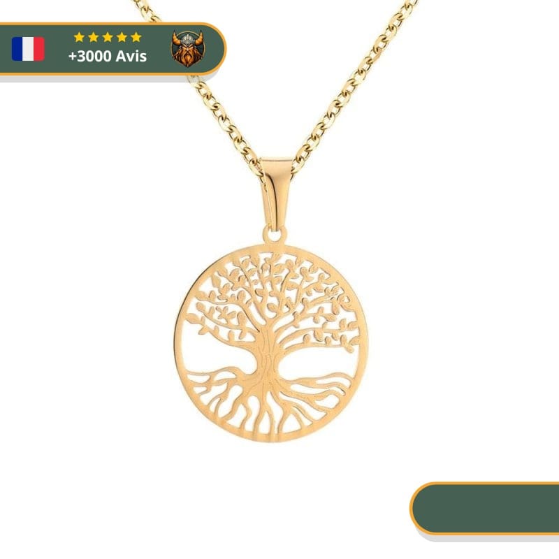 Collier Viking Arbre De Vie
