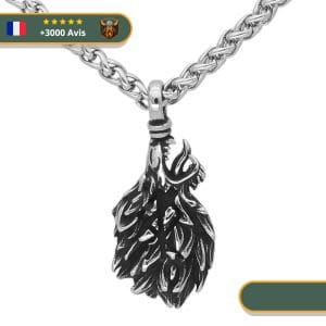 Collier Viking Loup Fenrir
