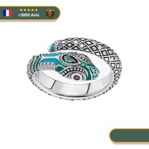 Bague Viking Serpent Jormungand En Argent 925