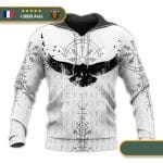 Sweat-shirt Viking <br>Vegvisir & Corbeau</br> Viking Shop