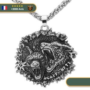 Collier Viking Loup Fenrir