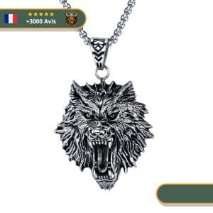 Collier Viking Loup Fenrir