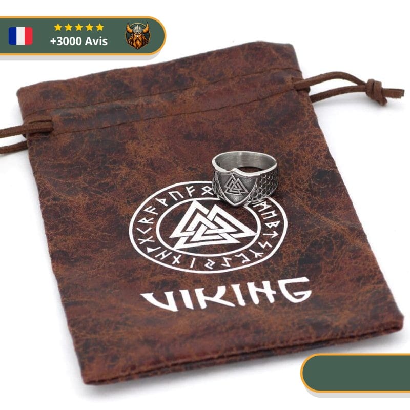 Bague Viking Valknut Bénit des Dieux – Image 3