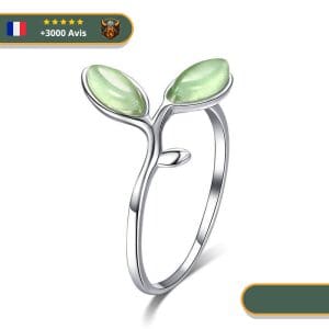 Bague Viking Feuille D'Arbre De Vie Mystique en Argent Soignée