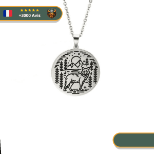 Collier Viking Loup Fenrir