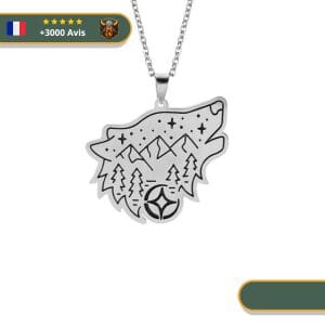 Collier Viking Loup Fenrir