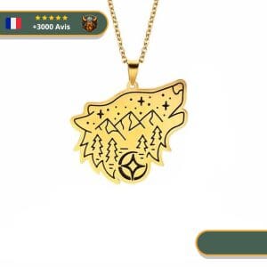 Collier Viking Loup Fenrir