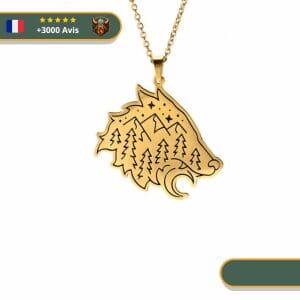 Collier Viking Loup Fenrir