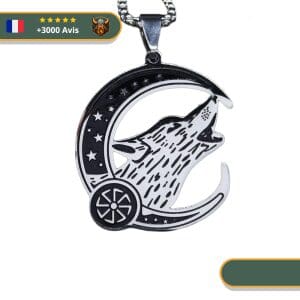 Collier Viking Loup Fenrir
