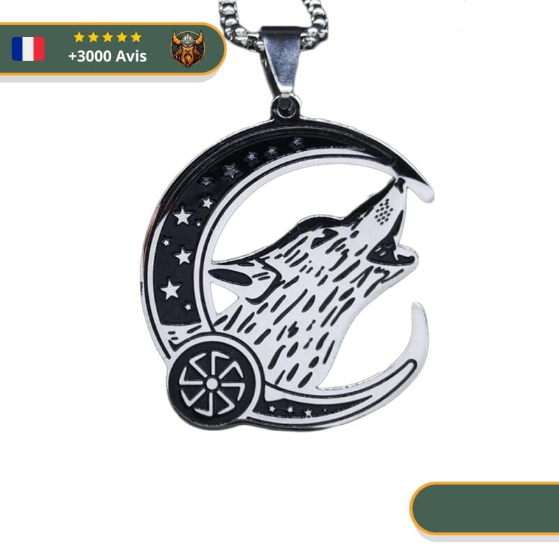 Collier Viking Loup Fenrir
