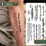 Tatouage Temporaire Citation Toujours Garder la Foi