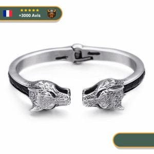 Bracelet viking Loup Fenrir