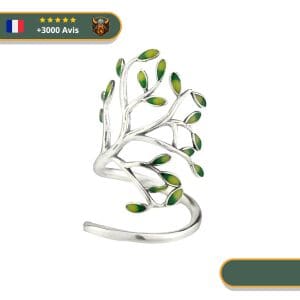 Bague Viking Arbre De Vie Occulte En Argent Brillante