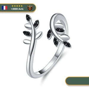 Bague Viking Symbole Arbre De Vie en Argent Élégant