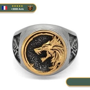 Bague Viking <br>Loup Fenrir</br> Viking Shop