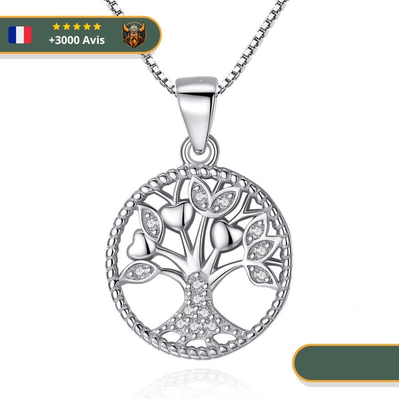 Collier Viking Arbre De Vie