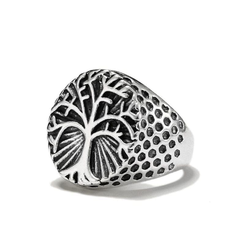 Bague Viking Arbre De Vie Mystérieuse et Éternelle – Image 3