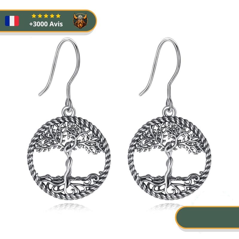 Boucles d'Oreilles Arbre De Vie