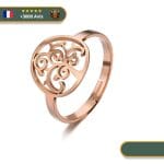 Bague Viking Arbre De Vie Or Rose