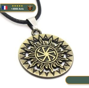 Collier Viking Soleil Noir viking shop