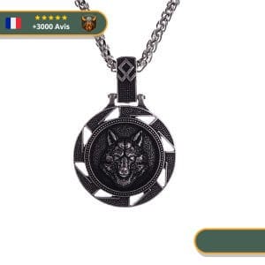 Collier Viking Loup Fenrir