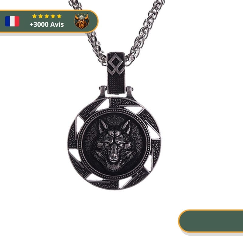 Collier Viking Loup Fenrir