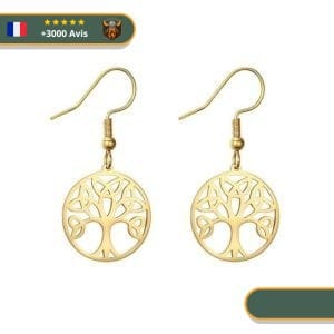 Boucles d'Oreilles Arbre De Vie Viking Shop