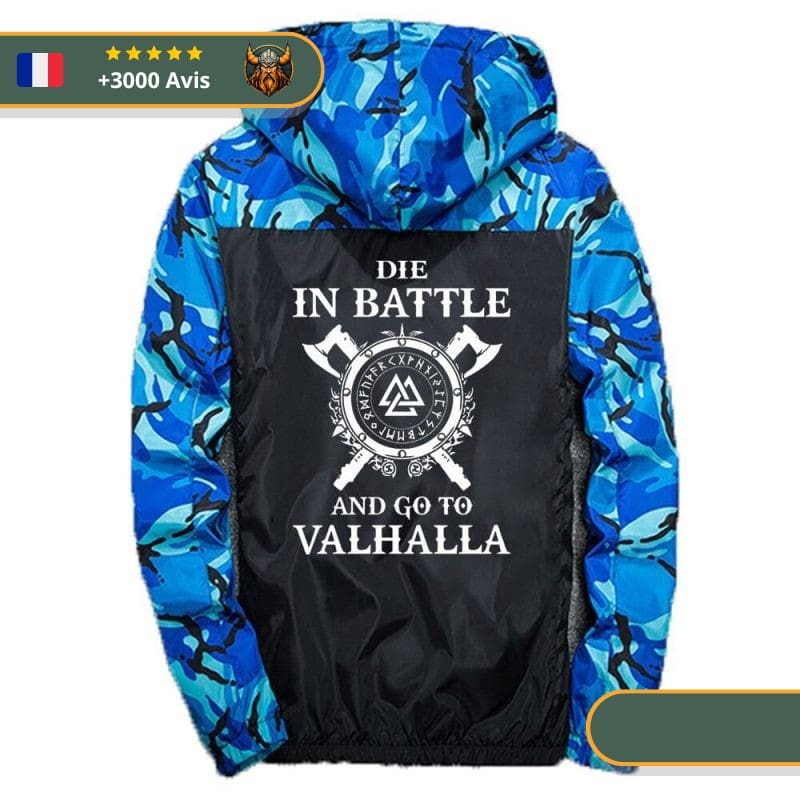 Veste Coupe-Vent Viking Mourir dans la bataille – Image 6