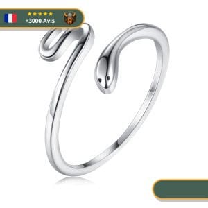 Bague Viking Serpent Jormungand En Argent 925
