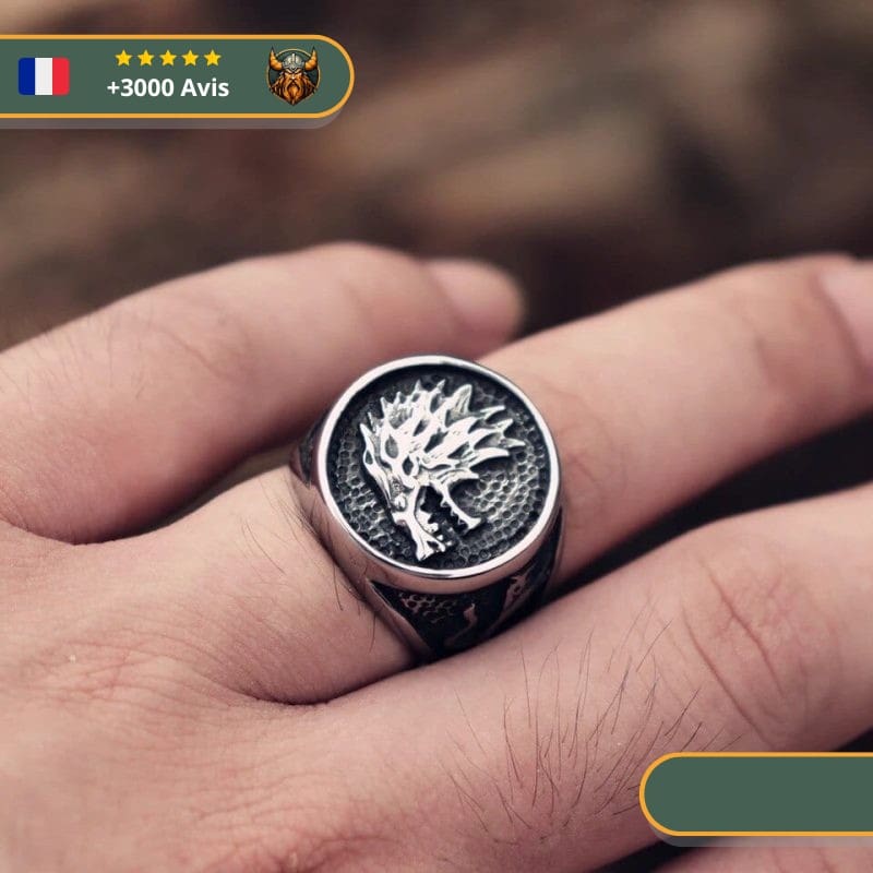 Bague Viking Loup Fenrir l'Audacieux – Image 4
