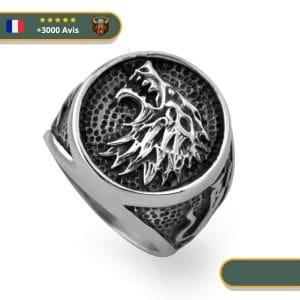 Bague Viking <br>Loup Fenrir</br> Viking Shop
