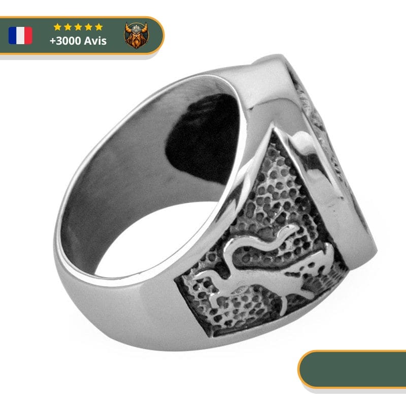 Bague Viking Loup Fenrir l'Audacieux – Image 3
