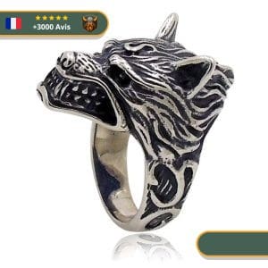 Bague Viking <br>Loup Fenrir</br> Viking Shop