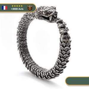 Bague Viking Serpent Ouroboros