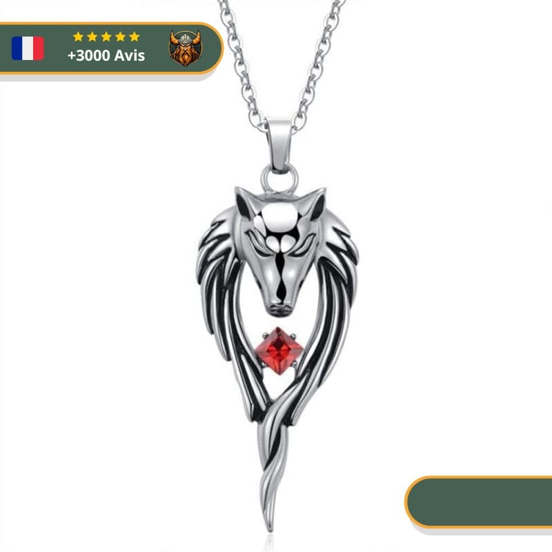 Collier Viking Loup Fenrir