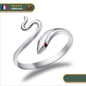 Bague Viking Serpent de Midgard