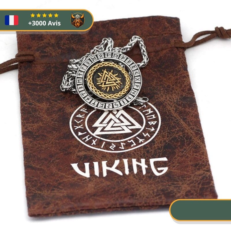 Collier Viking Valknut Et Runes – Image 2