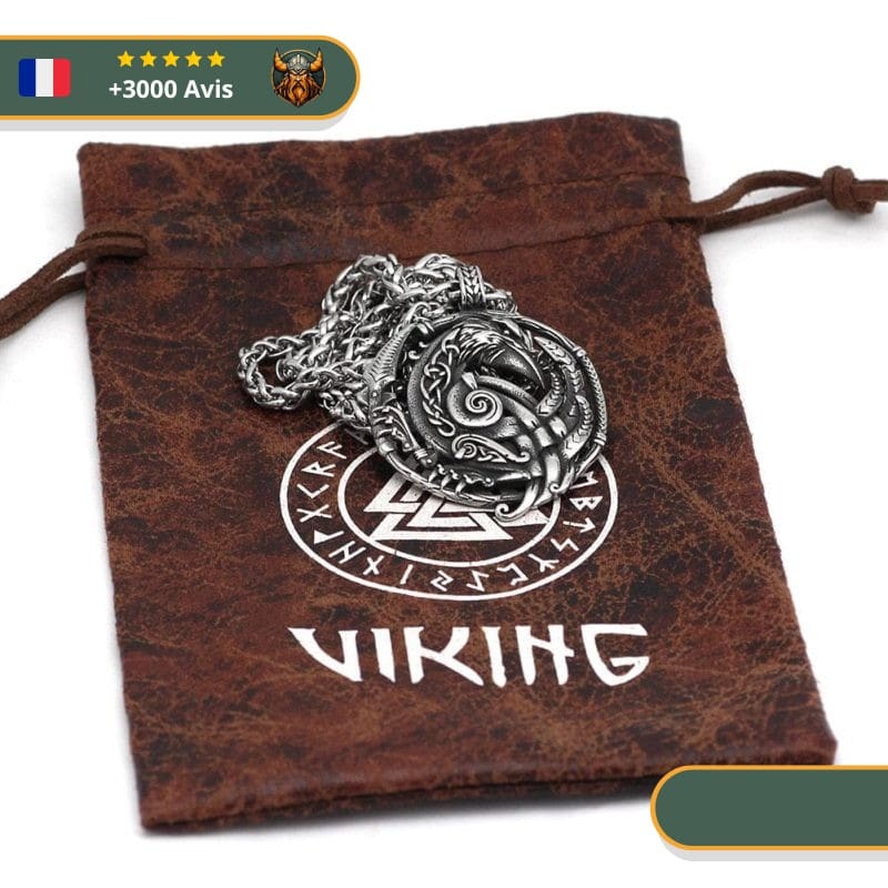 Collier Viking Corbeau – Image 2