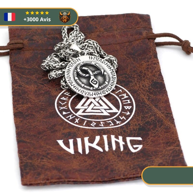 Collier Viking Serpent Et Runes – Image 2