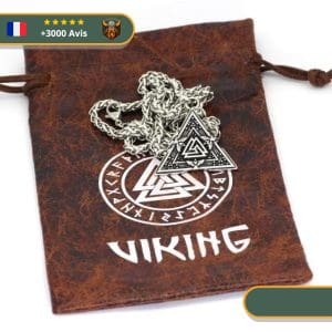 Collier Viking <br>Valknut Et Corbeaux</br> Viking Shop