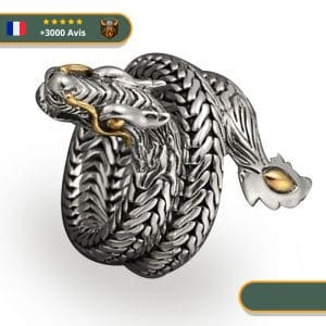 Bague Viking <br>Serpent de Midgard</br> Viking Shop