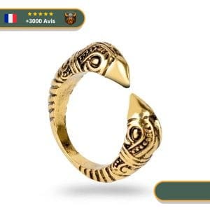 Bague Viking Hugin et Munin